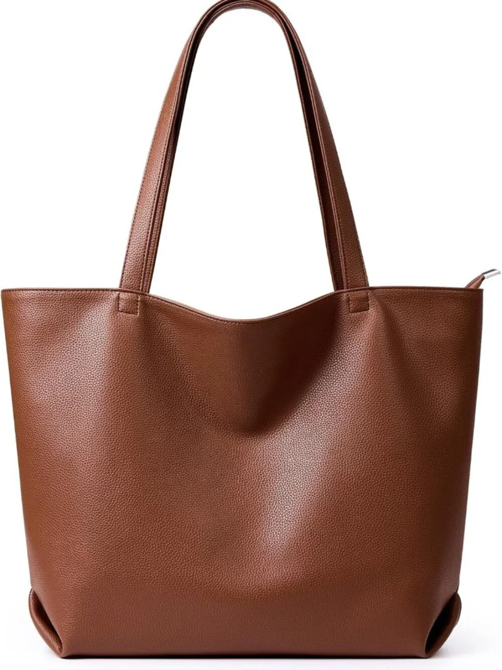 Soft Vegan Leather Tote Bag for Women | Large Hobo Zipper Purse & Casual